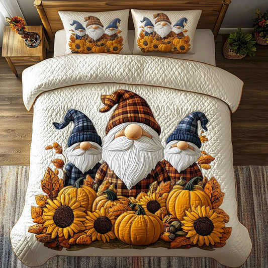 Gnome Trio in Bloom DH2509013CL Duvet Cover Set