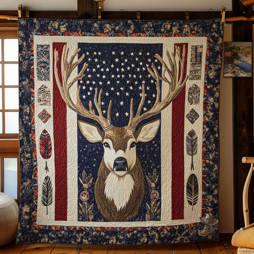 Deer Native American WN2311089CL Quilt