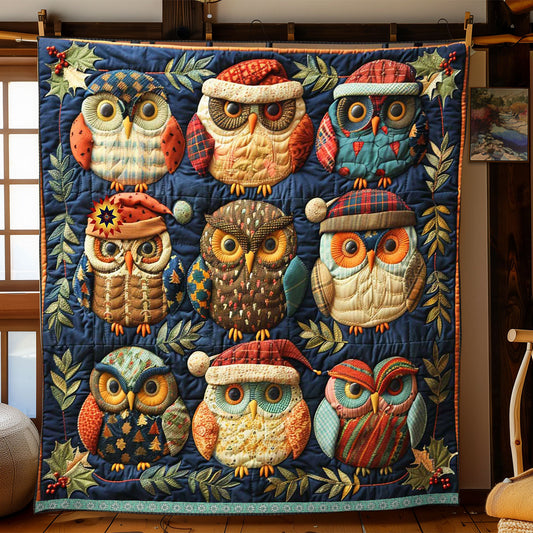 Winter Puff Owl WP1610040CL Quilt