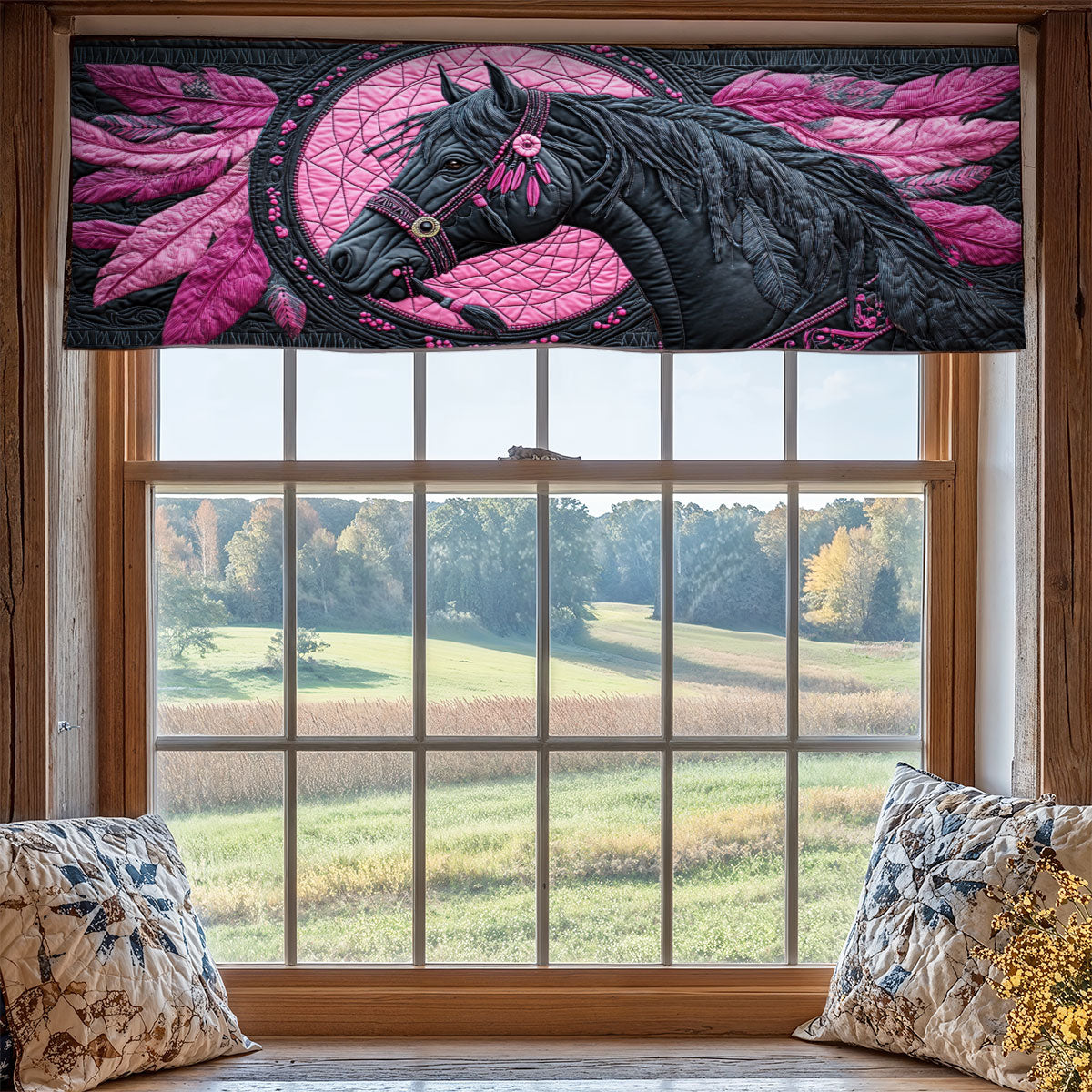 Mystic Dreamcatcher Horse WY0406034CL Quilted Valance