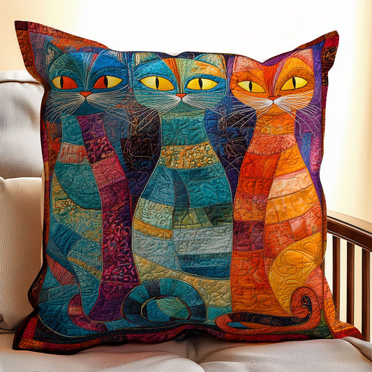 Vibrant Cat WX2201159CL Quilt Pillow Case