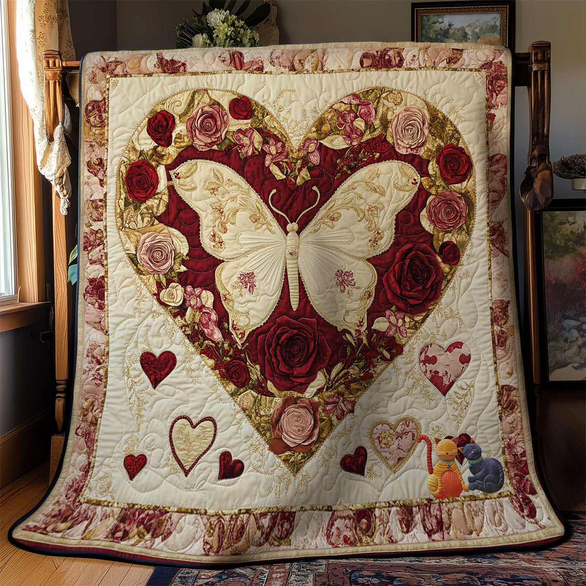 Heartstrings Butterfly WN0712036CL Quilt