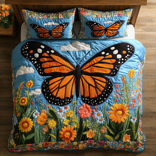 Butterfly Flower Garden WJ0504017CL Duvet Cover Set