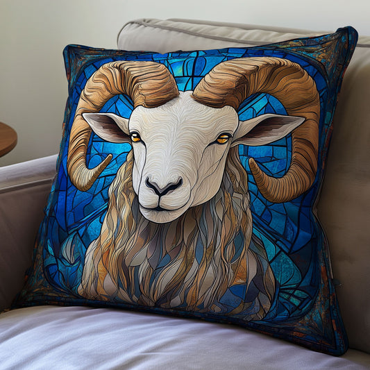 Regal Ram Portrait WX1401093CL Quilt Pillow Case