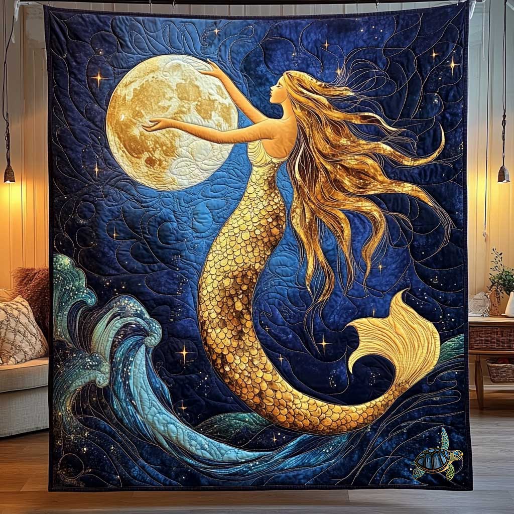 Moon God Mermaid WP0212027CL Quilt