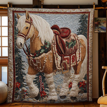 Christmas Blessing Horse WN2911026CL Quilt