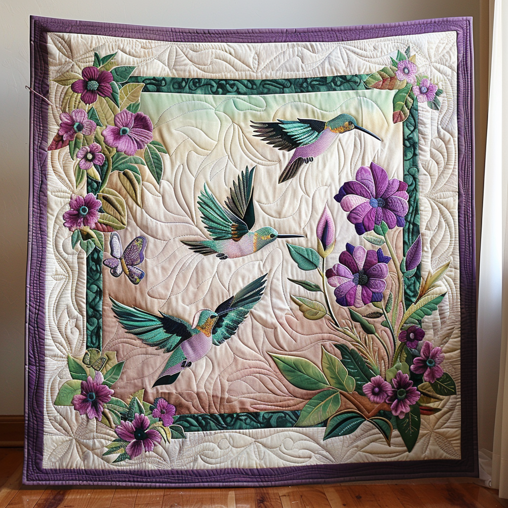 Hummingbirds YR0401002CL Quilt
