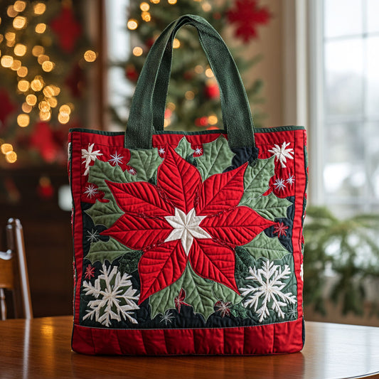 Festive Bloom CP2209022CL Quilted Tote Bag
