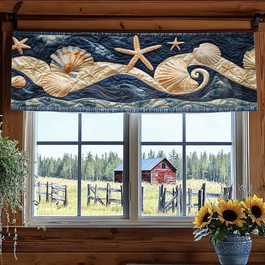 Seaside Breeze WN2003074CL Quilted Valance