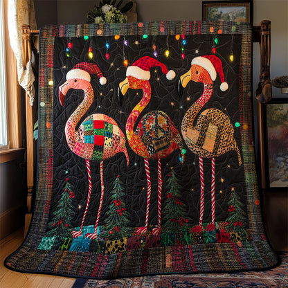 Christmas Flamingo Charm WN1112032CL Quilt