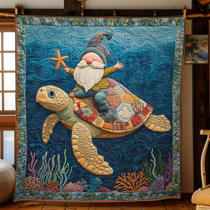 Turtle Voyage Gnome WN0901043CL Quilt