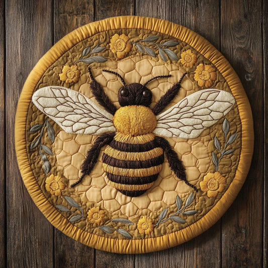 Golden Hive CP0309007CL Quilted Round Mat