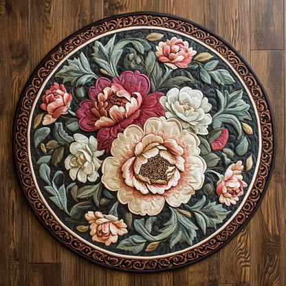 Blooming Beauty WN2204005CL Quilted Round Mat