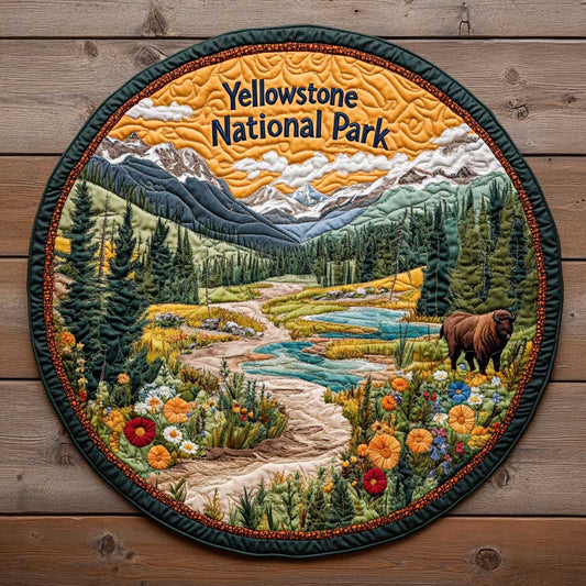 National Park CQ1505013CL Quilted Round Mat