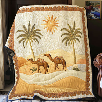Journey Of Camel Family WY2103034CL Quilt