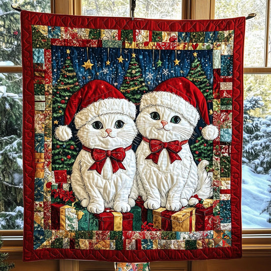 Christmas Cat Gift WJ2310008CL Quilt