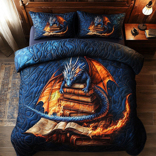 Draconic Library Of Fire WX0307023CL Duvet Cover Set
