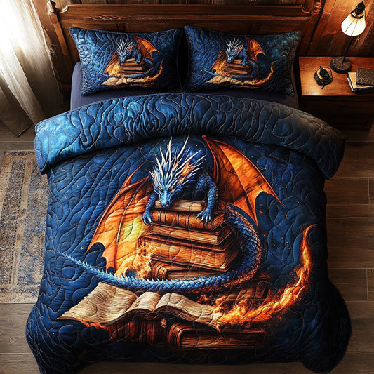 Draconic Library Of Fire WX0307023CL Duvet Cover Set