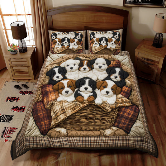 Puppy Basket WX2312090CL Duvet Cover Set