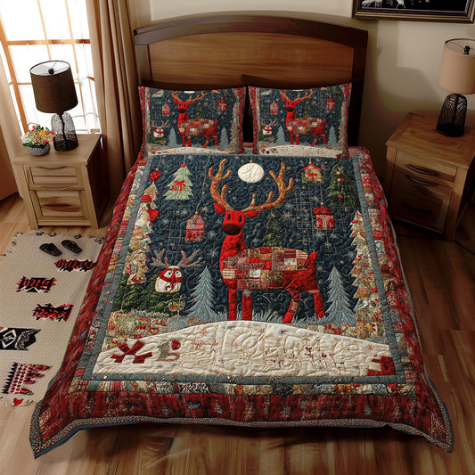 Red Reindeer WX2311085CL Duvet Cover Set