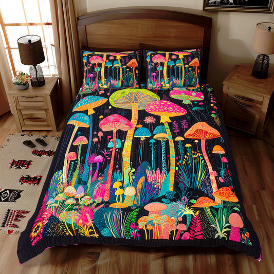 Colorful Mushroom Forest WX2612078CL Duvet Cover Set