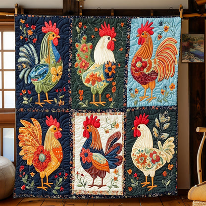 Folk Charm Chicken WJ0601004CL Quilt