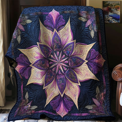 Purple Star Flower YR1410009CL Quilt