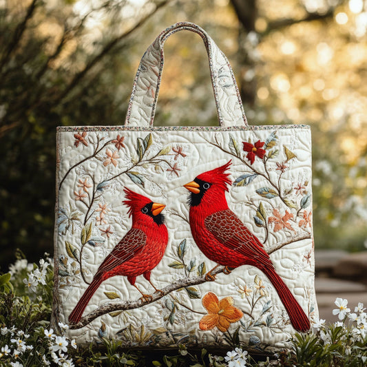 Cardinal Nest WN2509005CL Quilted Tote Bag