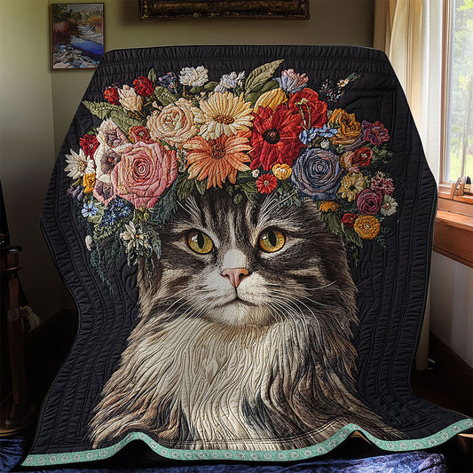 Cat Flower WT1302004CL Quilt