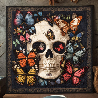 Whisper Skull Butterfly WN2309110CL Quilt