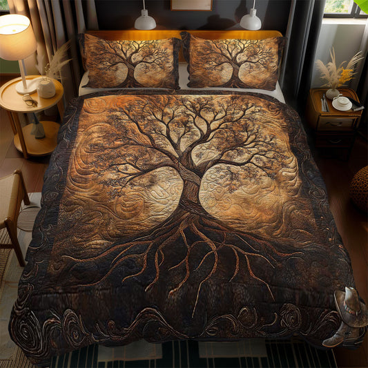 Golden Tree Of Life WN1212058CL Duvet Cover Set