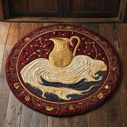 Aquarius CP1707049CL Quilted Round Mat