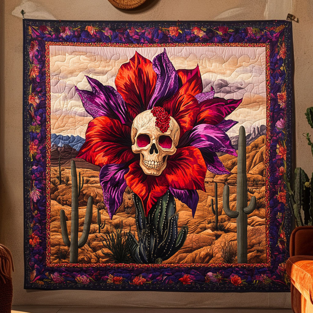 Sacred Bloom Skull WN1109028CL Quilt