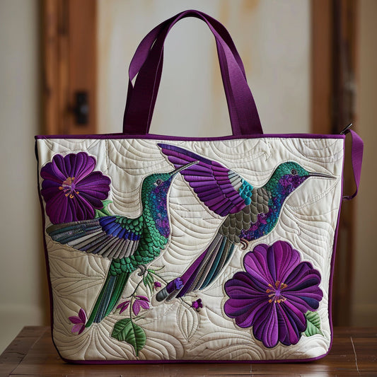 Humming Bloom CP2409018CL Quilted Tote Bag