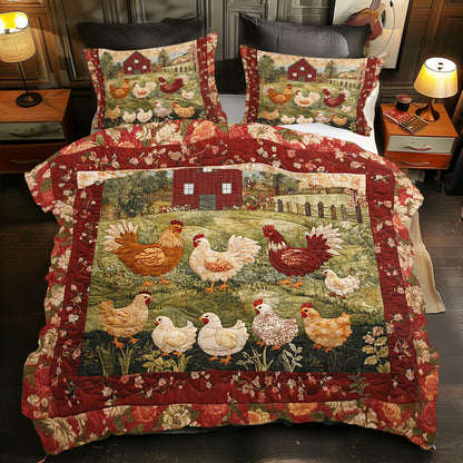 Chicken Yard WJ0412043CL Duvet Cover Set