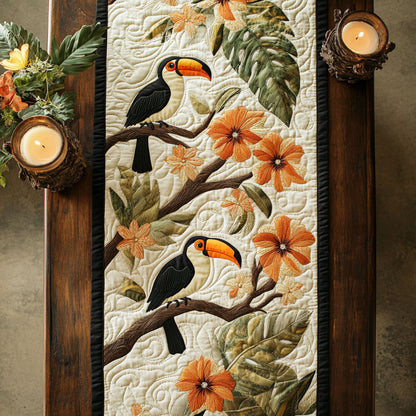 Aloha Petals CM2105036CL Quilted Table Runner