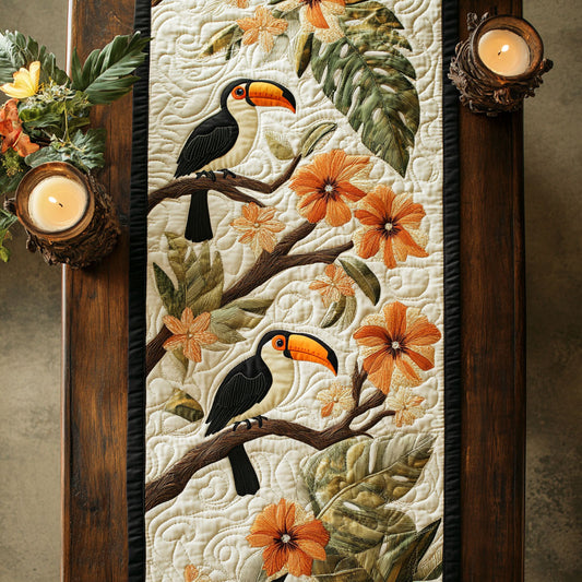 Aloha Petals CM2105036CL Quilted Table Runner