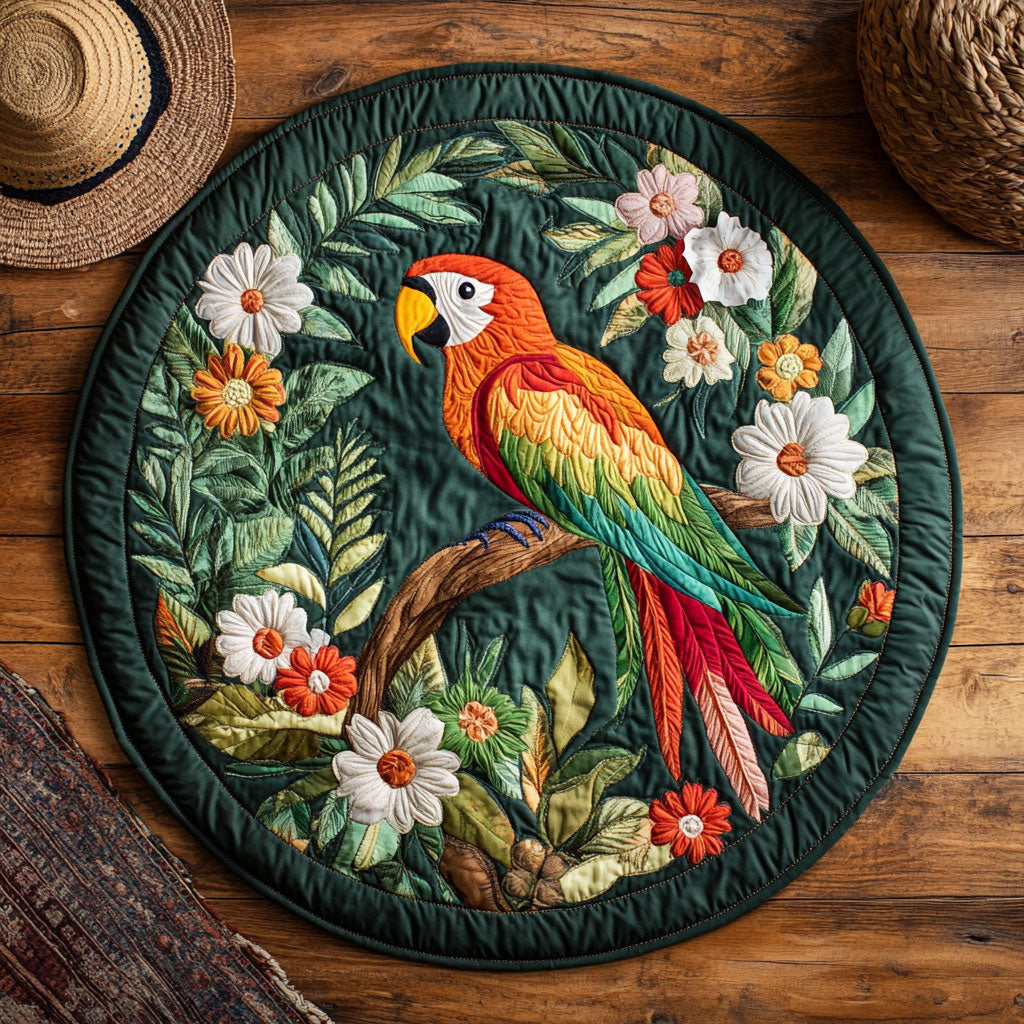 Scarlet Canopy WY2907090CL Quilted Round Mat