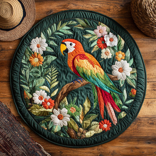 Scarlet Canopy WY2907090CL Quilted Round Mat