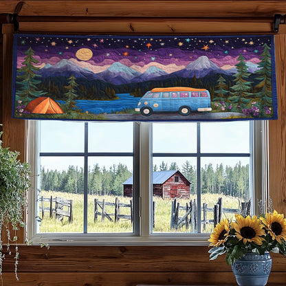 Boho Camp Dream WY1407002CL Quilted Valance