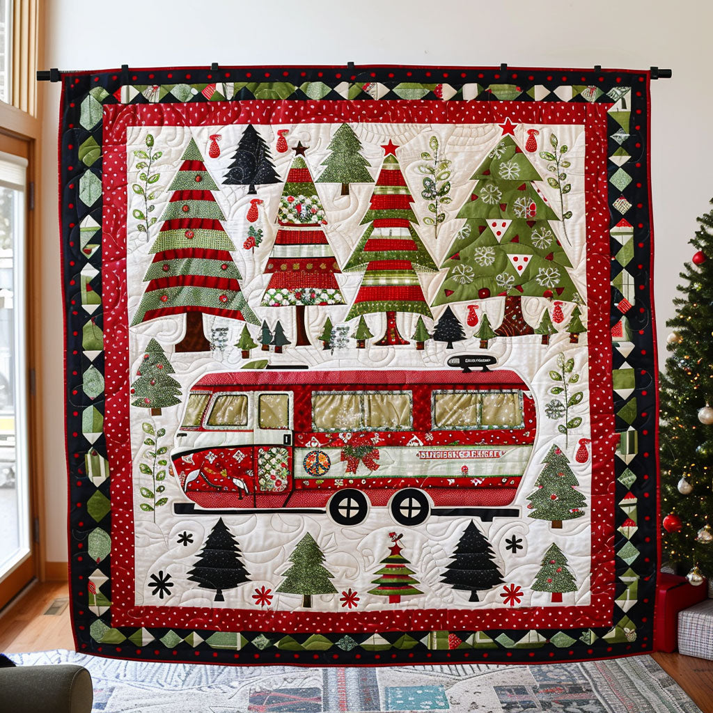 Christmas Camper Van WJ2110009CL Quilt