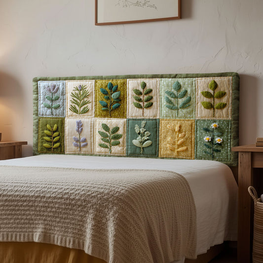 Herbal Calm CP3012014CL Quilted Headboard Slipcover