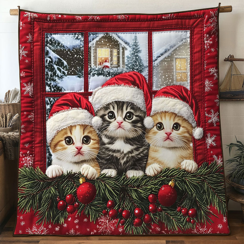 Cat Christmas Joy WN1411007CL Quilt