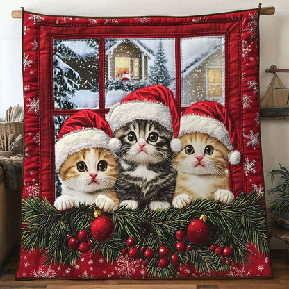 Cat Christmas Joy WN1411007CL Quilt