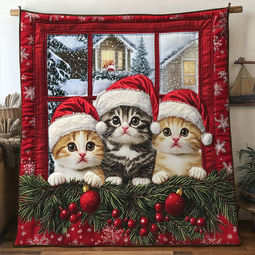 Cat Christmas Joy WN1411007CL Quilt