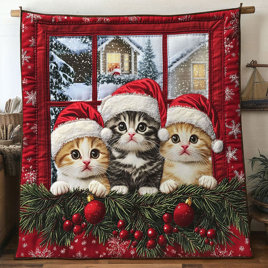 Cat Christmas Joy WN1411007CL Quilt