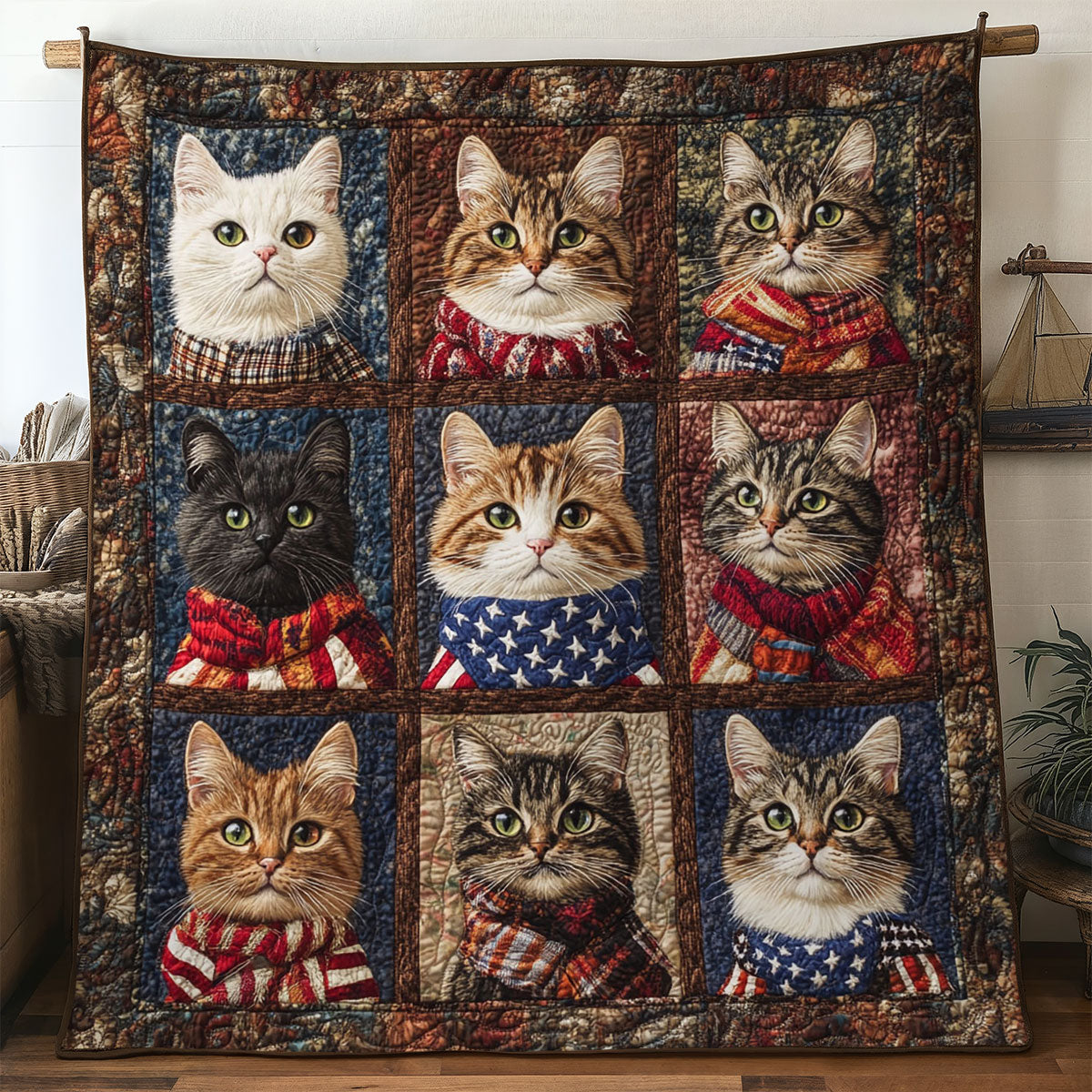 Starlit Cat WN1006082CL Quilt