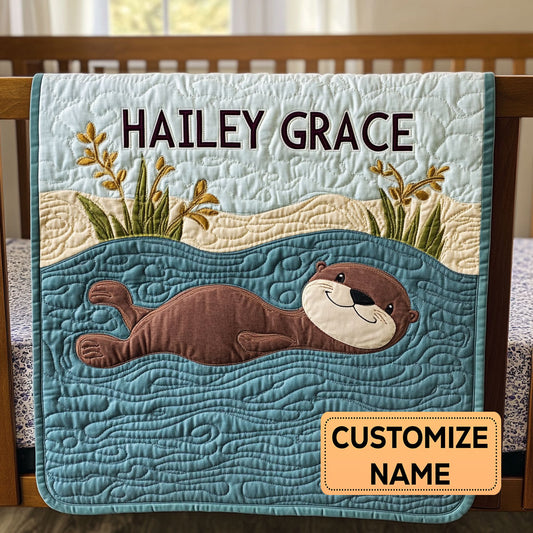 Snuggle Otter CP2807086CL Personalized Baby Quilt