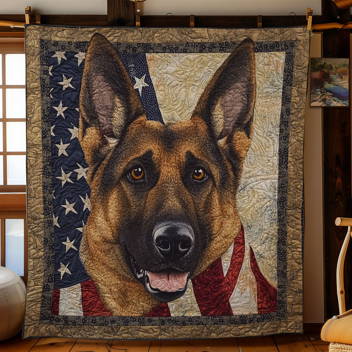 German Shepherd Vow WN1006057CL Quilt