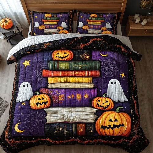 Halloween Book Stack WY2608001CL Duvet Cover Set